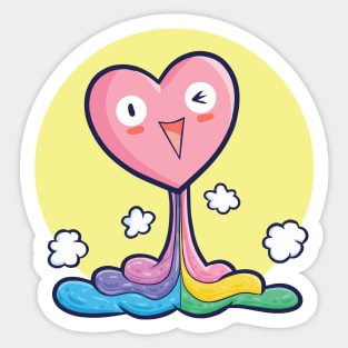 Launching Love Sticker